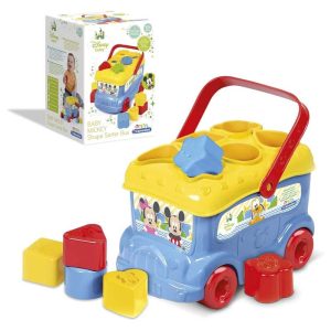 Atubobús de Mickey Mouse con formas para bebés de Clementoni 14395