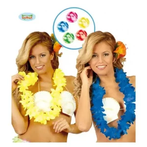 Collar hawaiano colores neón modelos surtidos 18407 GUIRCA