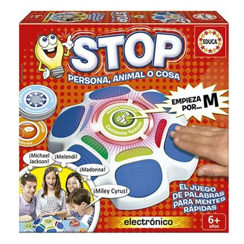 Stop, persona, animal o cosa Juego de mesa familiar 16589 EDUCA
