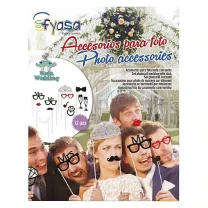 Accesorios para photocall de bodas con 12 piezas 10692 EUROCARNA