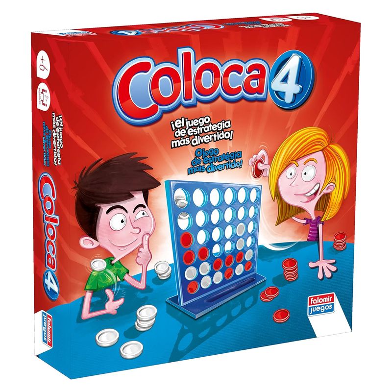 Juego de mesa estrategia clásico Coloca 4 Falomir Juguetes 11503