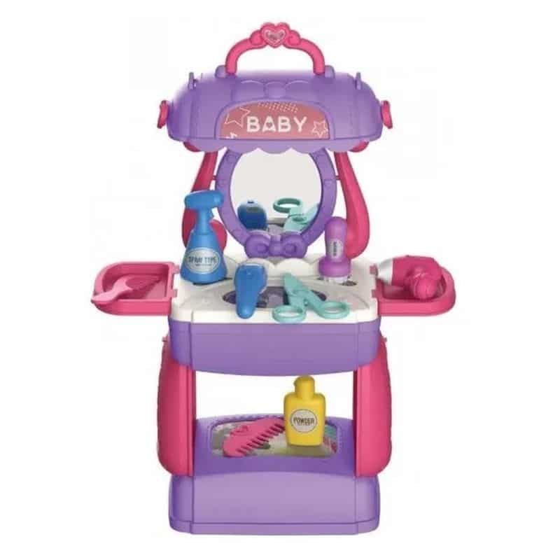 Mini maletín peluquería móvil 3 en 1 con asa de 21 accesorios - Imagen 2