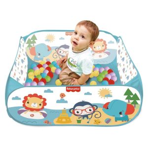 Piscina de bolas infantil de fácil montaje transportable en bolsita – Más de 1 año