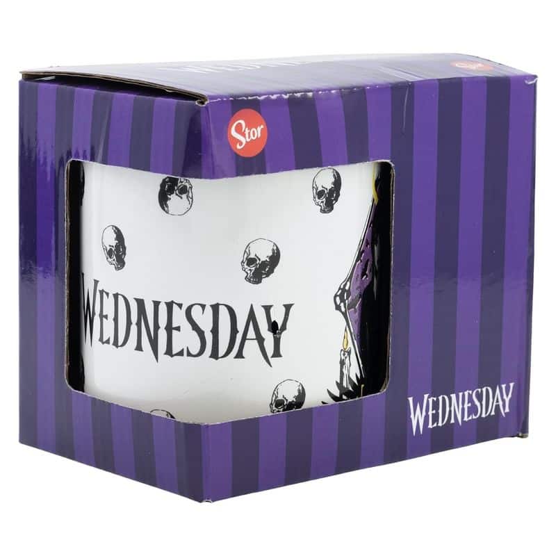 Taza de ceramica 325 ml con diseño de Miércoles Addams Stor 75978