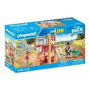 Playmobil 71475 My Life Starter Pack carpintería con torre de juegos