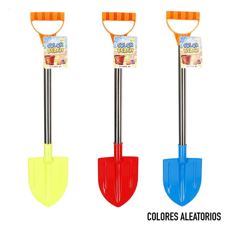 Pala playa plástico acero inoxidable 65 cm Color Beach 45499 COLOR BABY - Imagen 2