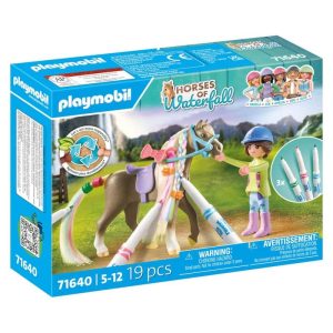Set Creativo Caballo para Colorear Playmobil Horses of Waterfall 71640