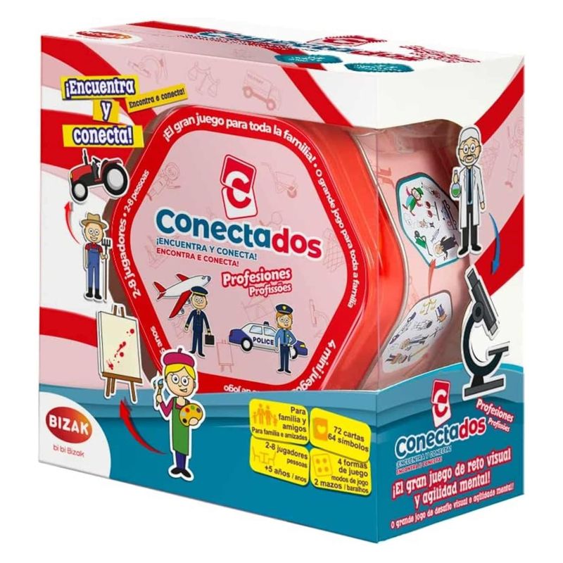 Juego reto visual Conectados encuentra y conecta profesiones Bizak 64119004 - Imagen 3