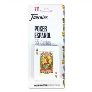 Baraja de cartas española 55 cartas Póker Español 71605 FOURNIER