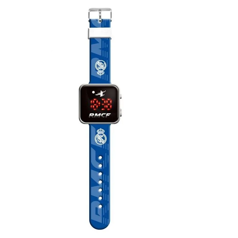 Reloj LED Real Madrid correa azul con escudo en blanco RM00017 KIDS EUROS