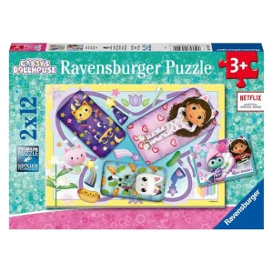 La Casa de Muñecas de Gabby Puzzles 2×12 Piezas 5709 2 RAVENSBURGER