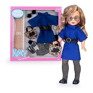 Nancy Colección Luxury Shopping, Conjunto de Moda con Vestido Azul NAL17000 FAMOSA