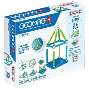 Imanes magnéticos Geomag Green Clásico 25 piezas de Toy Partner