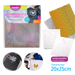 POINTER LÁMINA HOLOGRÁFICA TERMO ADHESIVO