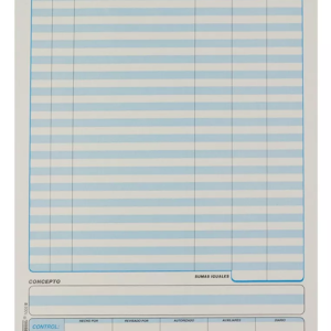 Block Poliza De Egresos 50 Hojas Tamaño Carta 21.5x28cm