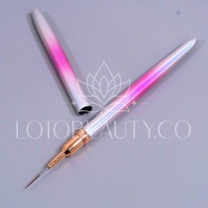 Pincel lainer de lujo de 11mm de cerdas sintéticas con tapa