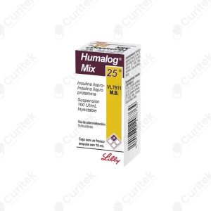 HUMALOG MIX 25 VL7511 M.B. 100 UI / ML INYECTABLE