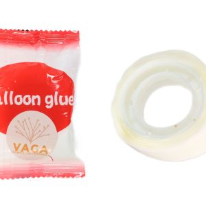 10 Cintas De Adhesivo Globos 100 Puntos Silicon Pegamento Vg