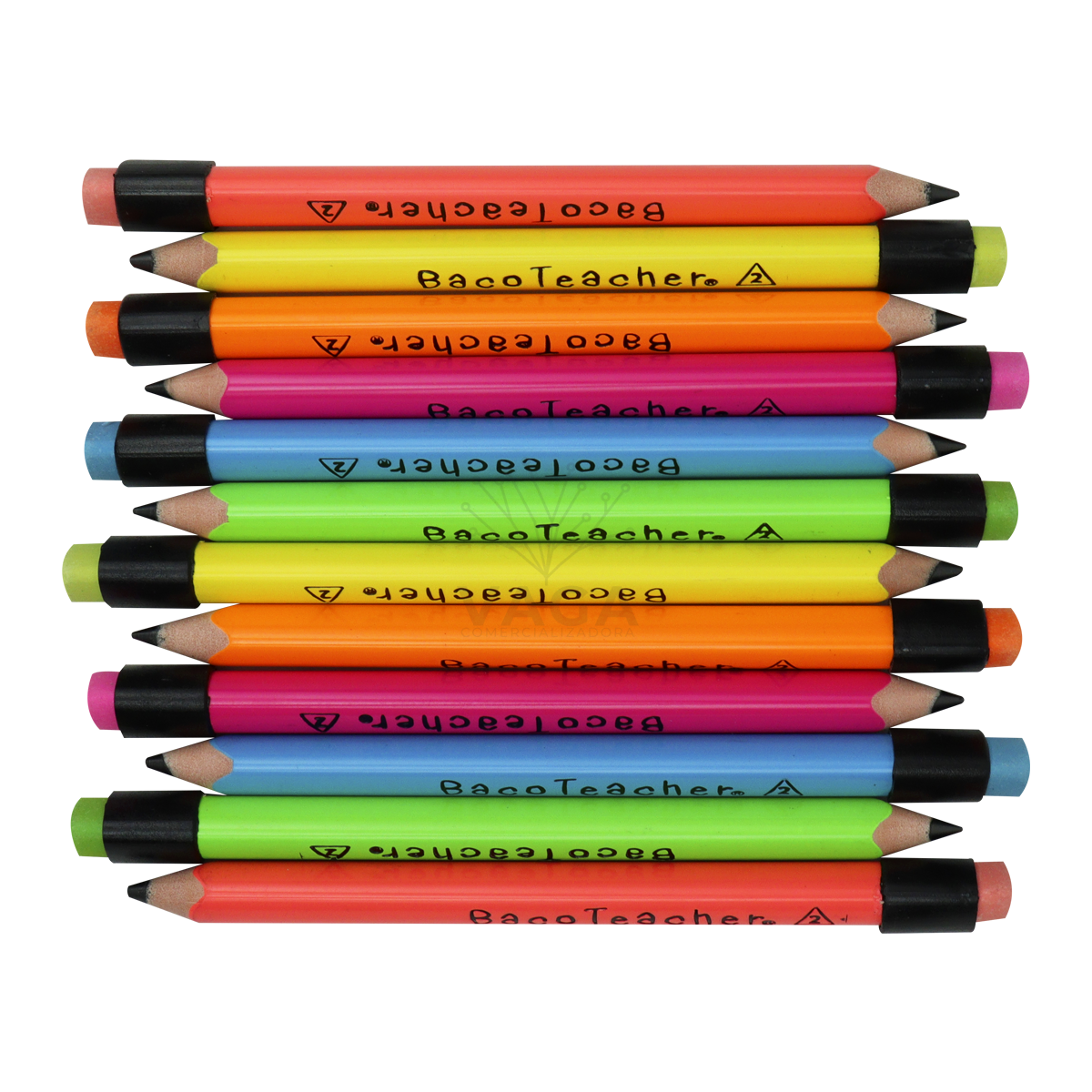 12 Lapiz Triangular Jumbo Entrenador Niño Preescolar - Imagen 2