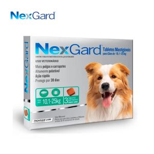 Nexgard 68 mg para perros de 10 a 25 Kg Caja 3 tabletas