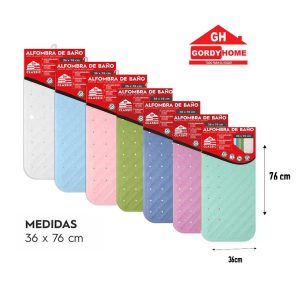 Alfombra de baño 36 x 76 cm Gordy Home variedad de colores