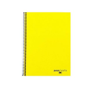 AVON CUADERNO ESPIRAL UNIVERSITARIO AMARILLO 96H RAYADO