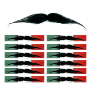 12 Bigotes Postizos Mostacho Disfraz Mexicano