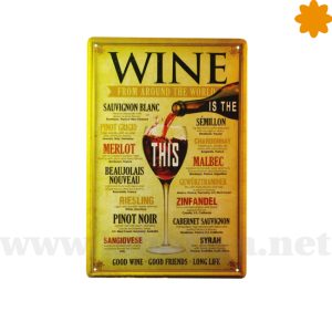 Cartel de los mejores vinos Wine from around the world