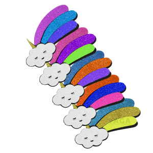 5 Figuras De Fomi Arcoiris Nube Primavera Didactico