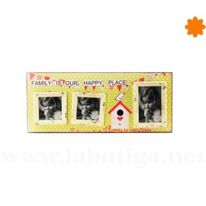 Cuadro rectangular con apartados para poner fotos