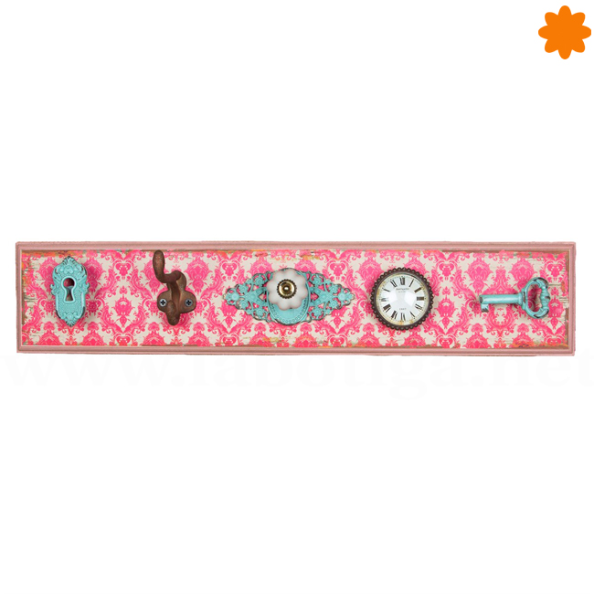 Decorativo perchero de estilo chic realizado con madera - Imagen 2