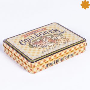 Barajas de cartas con estuche retro