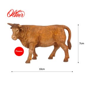 Figura de Buey para belén navideño 10x7cm Eco Card Oliver 1ud