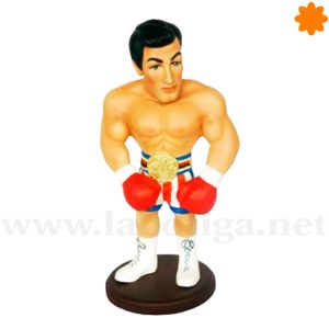 Figurita del boxeador Rocky Balboa de resina de poliéster