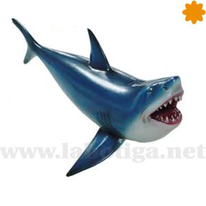 Gran tiburón blanco hambriento para photocall