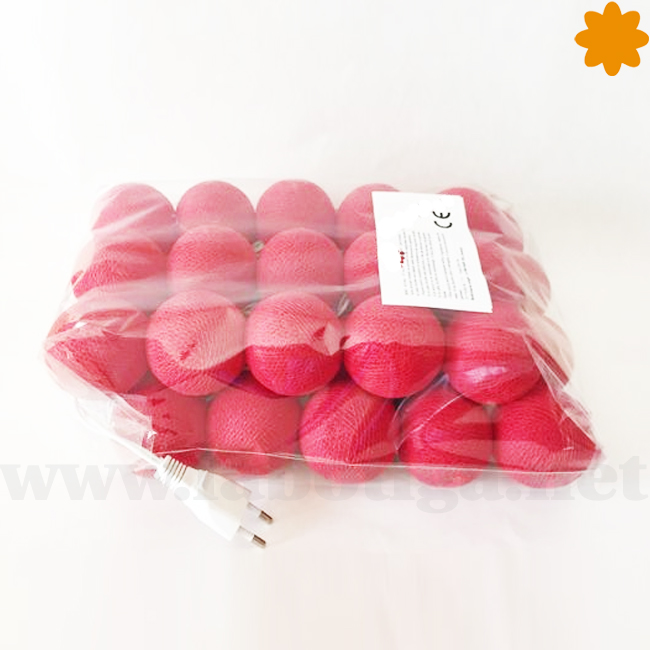 Llamativa guirnalda de bolas luminiscentes rojas «La Pasión» - Imagen 2