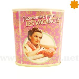 Hucha de color rosa Pour les vacances de metal