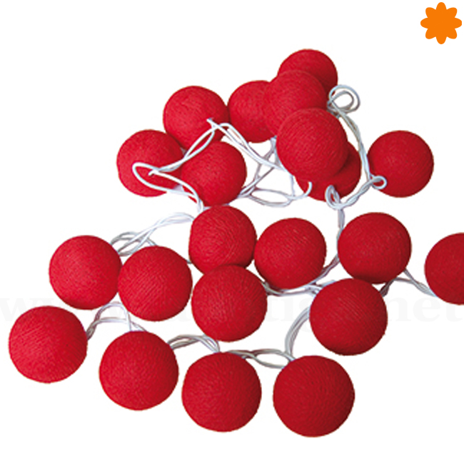 Llamativa guirnalda de bolas luminiscentes rojas «La Pasión» - Imagen 4