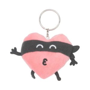 Llavero corazón bandido Mr Wonderful en poliéster WOA2212200EMZ1