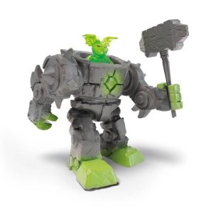 Eldrador Mini Creatures Robot de Piedra con Martillo de Schleich 42547