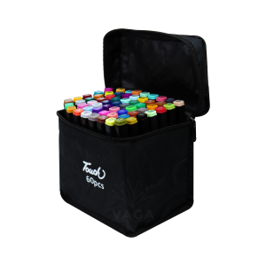 60 Marcadores Dibujo Doble Punta Touch Yuze Colores Escolar