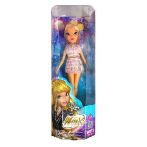 Muñeca Stella Winx Club con alas multicolor para cambiar su apariencia