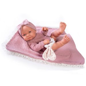 Muñeca Nica de 42 cm con mordedor y mantita de Antonio Juan 50278