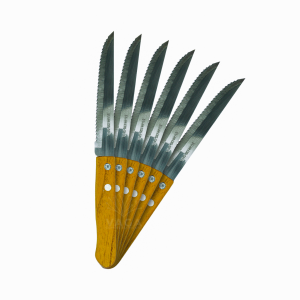 Juego De Cuchillos Para Cocina Acero Inoxidable Mango Madera