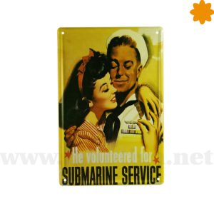 Reclámo para voluntarios servicio Marina sección Submarinos