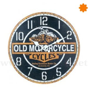 Reloj de pared ideal para un auténtico motero choper – «Old Motorcycle»